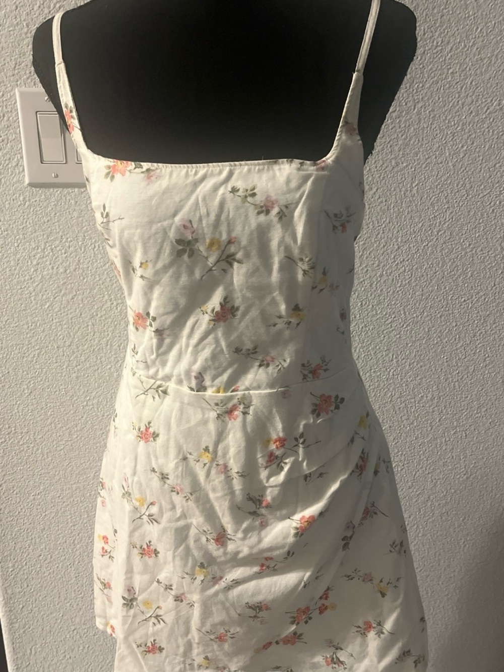 A&F White Floral Spaghetti Strap Sundress